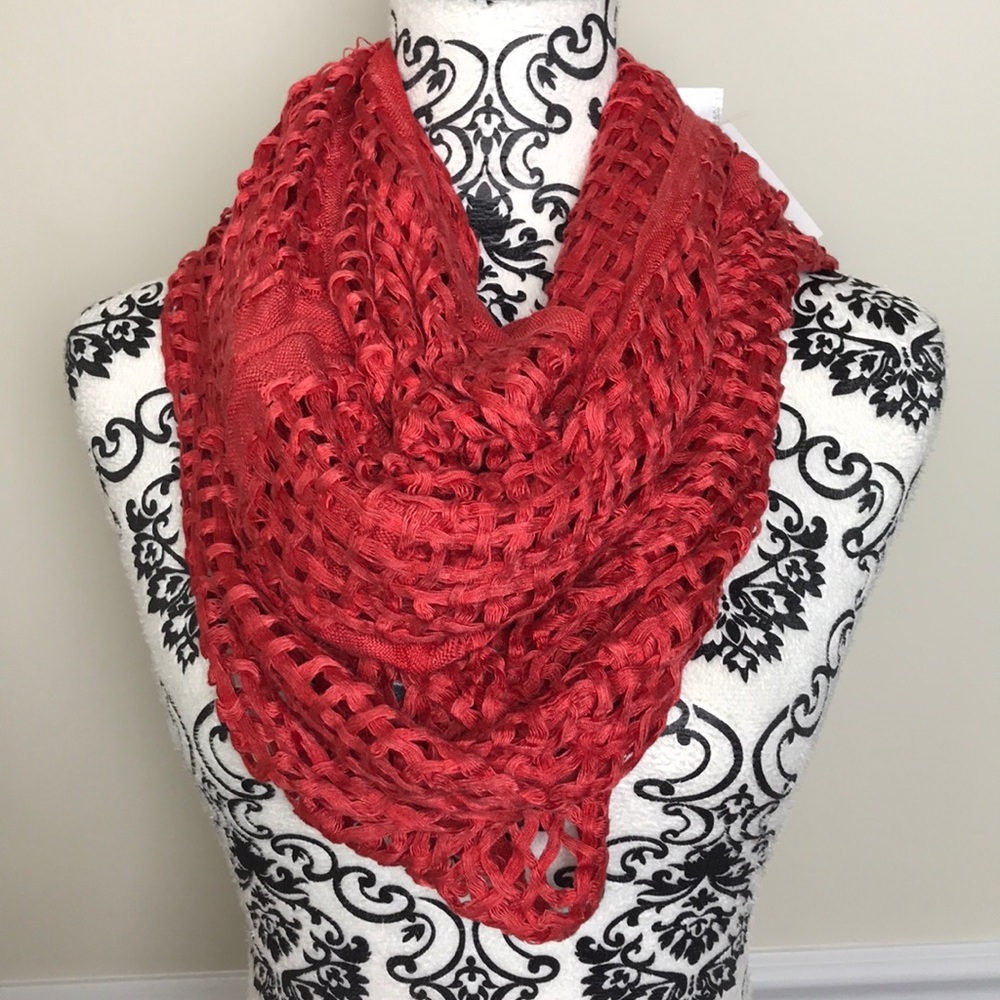 Blu accessories | Brick colored infinity scarf